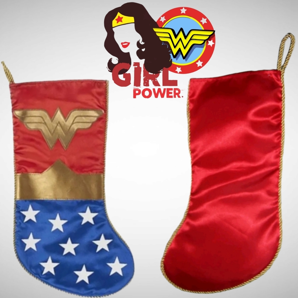 Kurt Adler Wonder Woman Christmas Stocking